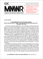 Morbidity and Mortality Weekly Report MMWR January 29 1993  Vol 42  No 3