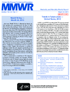 Trends in Tuberculosis  United States 2012