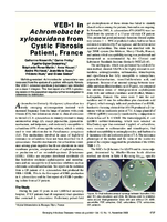 VEB1 in Achromobacter xylosoxidans from Cystic Fibrosis Patient France