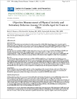 Objective Measurement of Physical Activity and Sedentary Behavior Among US Adults Aged 60 Years or Older
