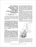 Correlation between Tick Density and Pathogen Endemicity New Hampshire
