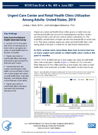 Urgent Care Center and Retail Health Clinic Utilization Among Adults United States 2019