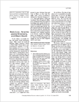 Body Lice Yersinia pestis Orientalis and Black Death