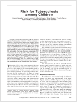 Risk for Tuberculosis among Children