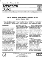 Use of Selected Medical Device Implants in the United States 1988