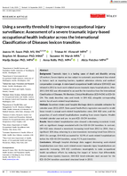 Using a Severity Threshold to Improve Occupational Injury Surveillance Assessment of a Severe Traumatic InjuryBased Occupational Health Indicator Across the International Classification of Diseases Lexicon Transition