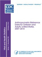 Anthropometric Reference Data for Children and Adults United States 20072010