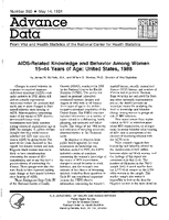 AIDSRelated Knowledge and Behavior Among Women 1544 Years of Age United States 1988