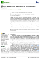 Analysis and Validation of Sensitivity in TorqueSensitive Actuators