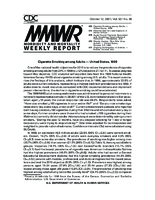 MMWR Morbidity and Mortality Weekly Report Vol 50 No 40 October 12 2001