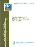 NCHS urbanrural classification scheme for counties