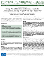 Using Patient Profiles for Sustained Diabetes Management Among People With Type 2 Diabetes