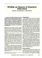 Wildlife as Source of Zoonotic Infections