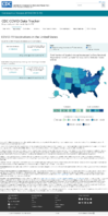 COVID19 vaccinations in the United States People Initiating Vaccination 1st dose received count January 6 2021