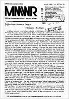 Morbidity and Mortality Weekly Report MMWR July 4 1980  Vol 29  No 26