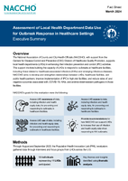 Assessment of Local Health Department Data Use for Outbreak Response in Healthcare Settings  Executive Summary