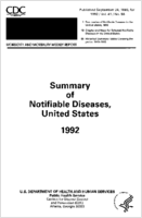 MMWR Morbidity and Mortality Weekly Report Published September 24 1993 for 1992  Vol 41  No 54 Summary of Notifiable Diseases United States 1992