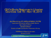 CDCs Ebola response in Liberian counties Oct 15Nov 14 2014