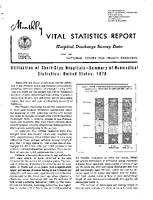 Hospital Discharge Survey Data Utilization of ShortStay Hospitals  Summary of Nonmedical Statistics United States 1973