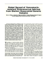 Global Spread of Vancomycinresistant Enterococcus faecium from Distinct Nosocomial Genetic Complex