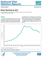 Births Final Data for 2012