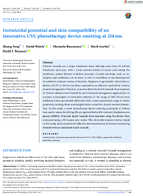 Germicidal Potential and Skin Compatibility of an Innovative UVC Phototherapy Device Emitting at 234 nm