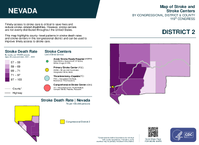 NV Congressional District 02 Stroke and Stroke Centers Map 119th Congress
