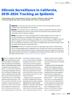 Silicosis Surveillance in California 20192024 Tracking an Epidemic