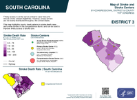 SC Congressional District 03 Stroke and Stroke Centers Map 119th Congress