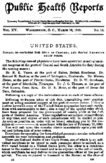 Public health reports  v 15 no 13 March 30 1900