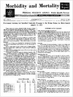 Morbidity and Mortality Weekly Report Vol 1 No 2 January 18 1952