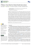 A Markov Chain Model for Mental Health Interventions