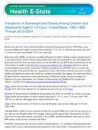 Prevalence of Overweight and Obesity Among Children and Adolescents Aged 219 Years United States 19631965  Through 20132014