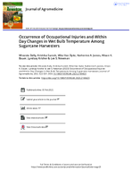 Occurrence of Occupational Injuries and Within Day Changes in Wet Bulb Temperature Among Sugarcane Harvesters