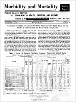 Morbidity and Mortality Weekly Report For release July 5 1958 Vol 7 No 26