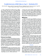 Possible Eradication of Wild Poliovirus Type 3  Worldwide 2012