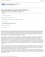 Excess Deaths Associated with COVID19 Provisional Death Counts for Coronavirus Disease COVID19 20210714
