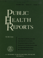 Public Health Reports  v 73  no 10  cover