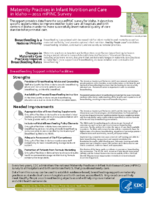 Maternity Practices in Infant Nutrition and Care in Idaho  2011 mPINC Survey