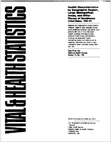 Health Characteristics by Geographic Region Large Metropolitan Areas and Other Places of Residence United States 19801981