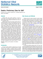Deaths Preliminary Data for 2007