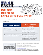 FACE Facts Welder Killed by Exploding Fuel Tank