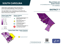 SC Congressional District 07 Stroke and Stroke Centers Map 119th Congress
