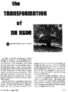 The transformation of Na Ngoo