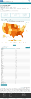 United States COVID19 Cases and Deaths by State Reported to the CDC Since January 22 2222 COVID19 case rate in the US reported to the CDC by stateterritory cases per 100000 Oct 24 2020