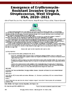 Emergence of ErythromycinResistant Invasive Group A Streptococcus West Virginia USA 20202021