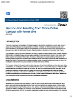 Electrocution Resulting from Crane Cable Contact with Power Line FACE 8203