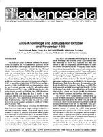 AIDS Knowledge and Attitudes for October and November 1988 Provisional Data From the National Health Interview Survey