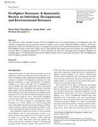 Firefighter Stressors A Systematic Review on Individual Occupational and Environmental Stressors
