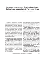 Seroprevalence of Trichodysplasia Spinulosaassociated Polyomavirus